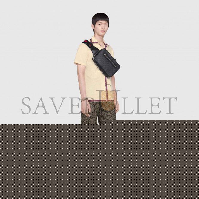 G*u*i gg black belt bag 478325 (27*17*8.5cm)