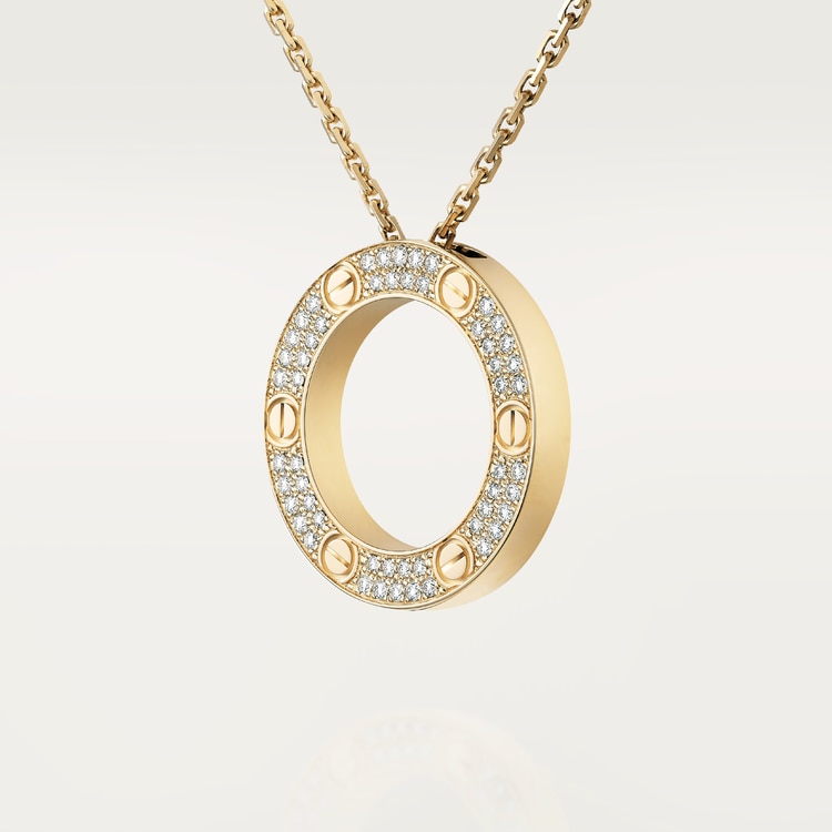 CARTIER LOVE NECKLACE, DIAMOND-PAVED B7058400