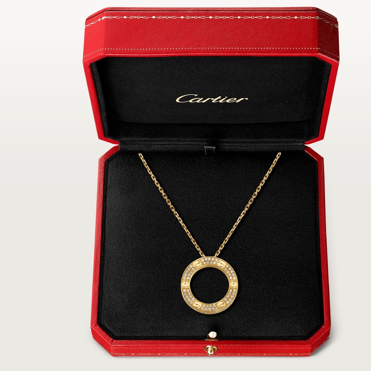CARTIER LOVE NECKLACE, DIAMOND-PAVED B7058400