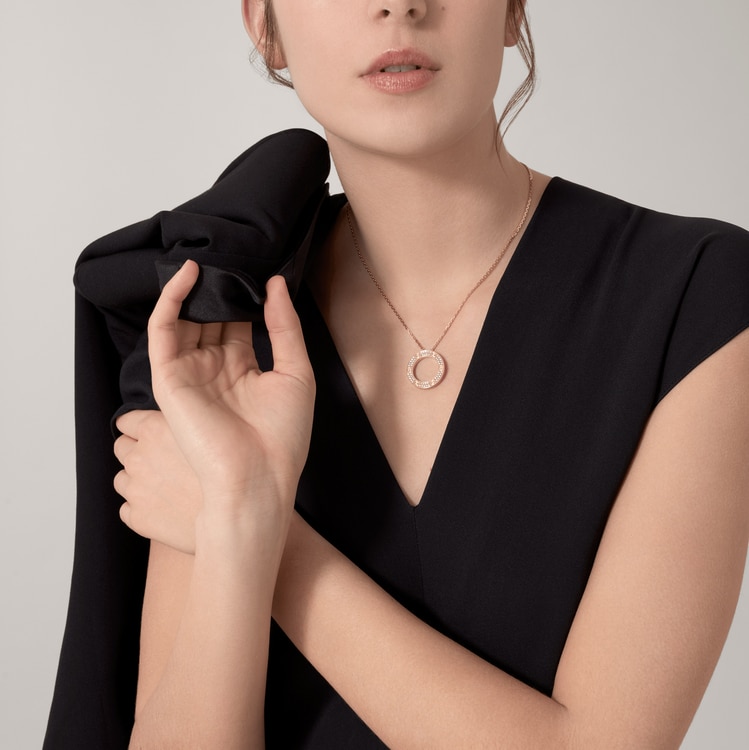 CARTIER LOVE NECKLACE, DIAMOND-PAVED B7058400