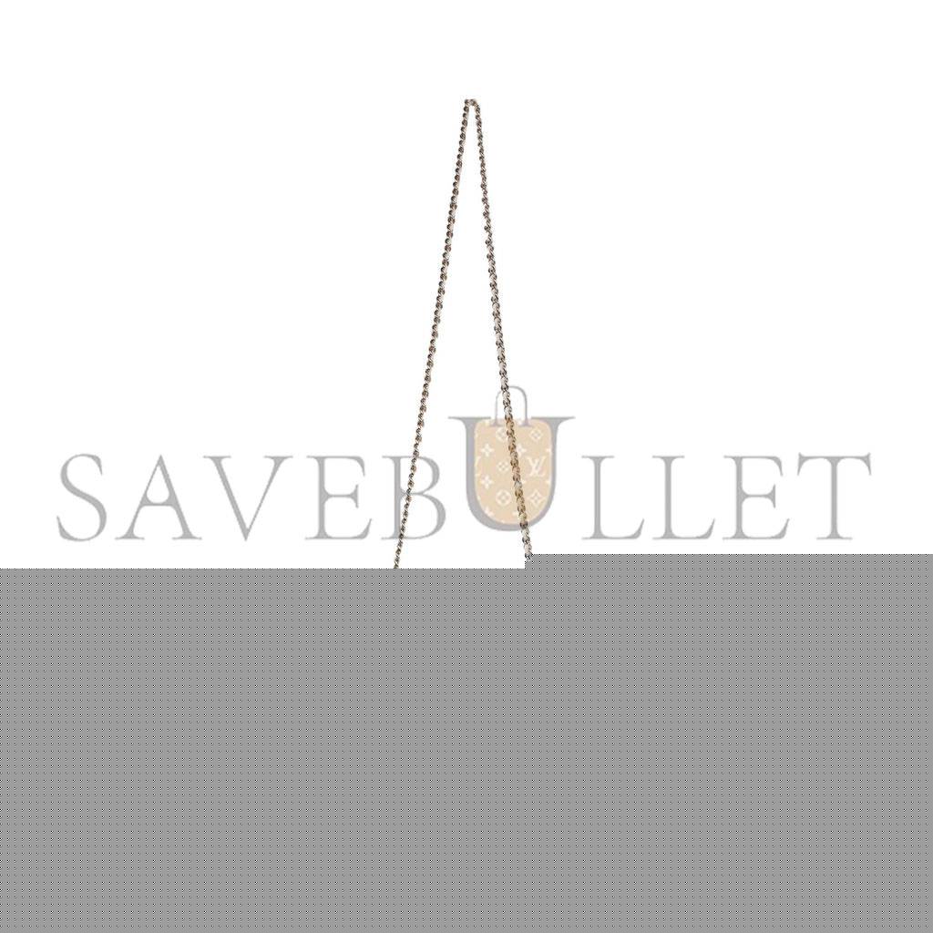 Ch*el wallet on chain woc white caviar light gold hardware (19*12*4cm)