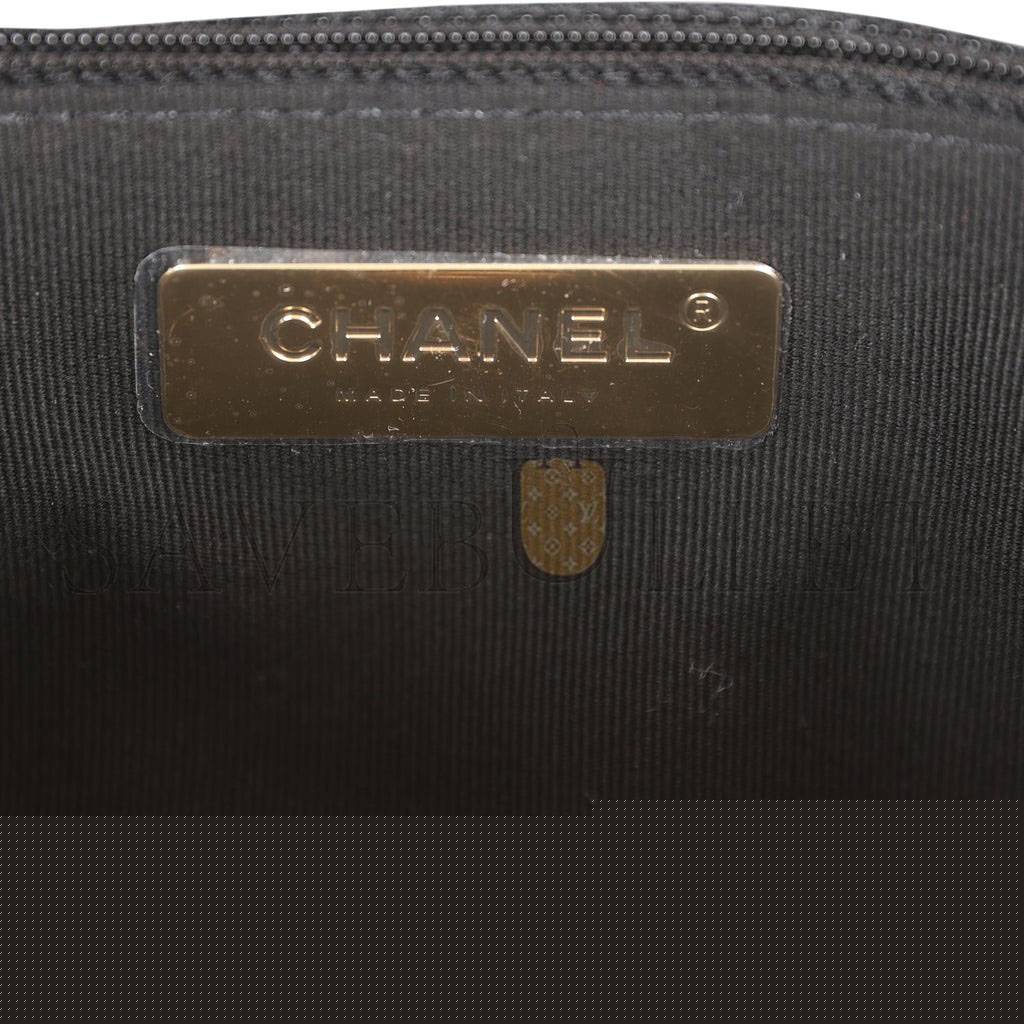 Ch*el medium 19 flap bag white calfskin mixed hardware (25*16*9cm)