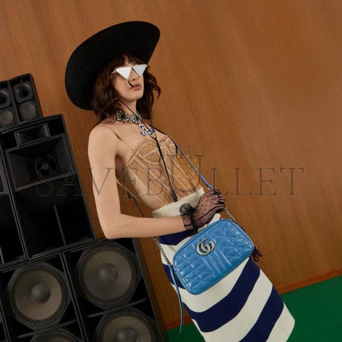 G*u*i gg marmont matelassÉ shoulder bag 447632 um8bf 4340 (24cm*13cm*7cm)