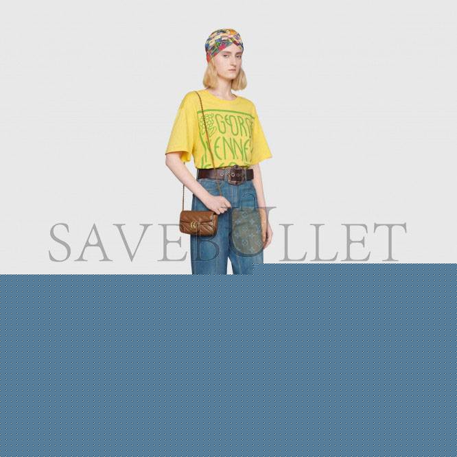 G*u*i gg marmont matelassÉ super mini bag 476433 (16.5*10.2*5.1cm)