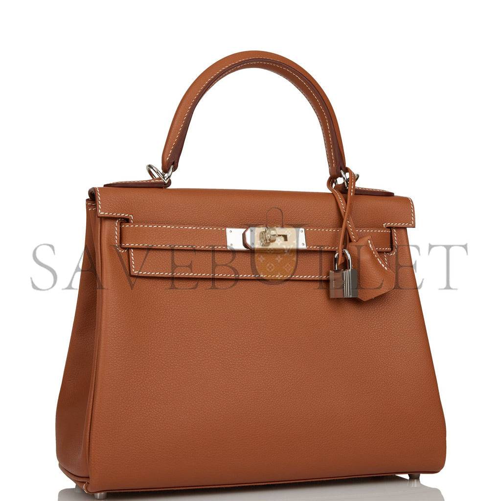 H**mes kelly retourne 28 gold evercolor palladium hardware (28*22*10cm)
