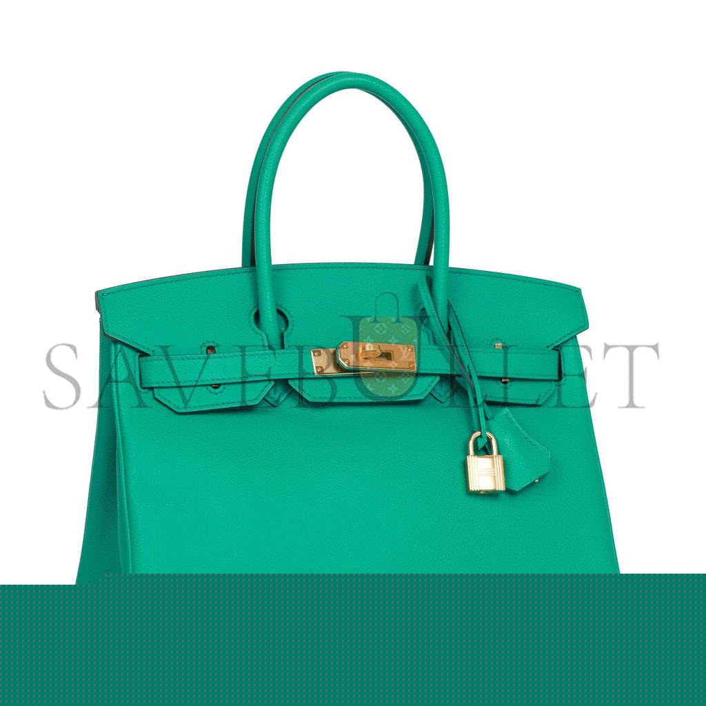 H**mes birkin 30 vert jade epsom gold hardware (30cm)