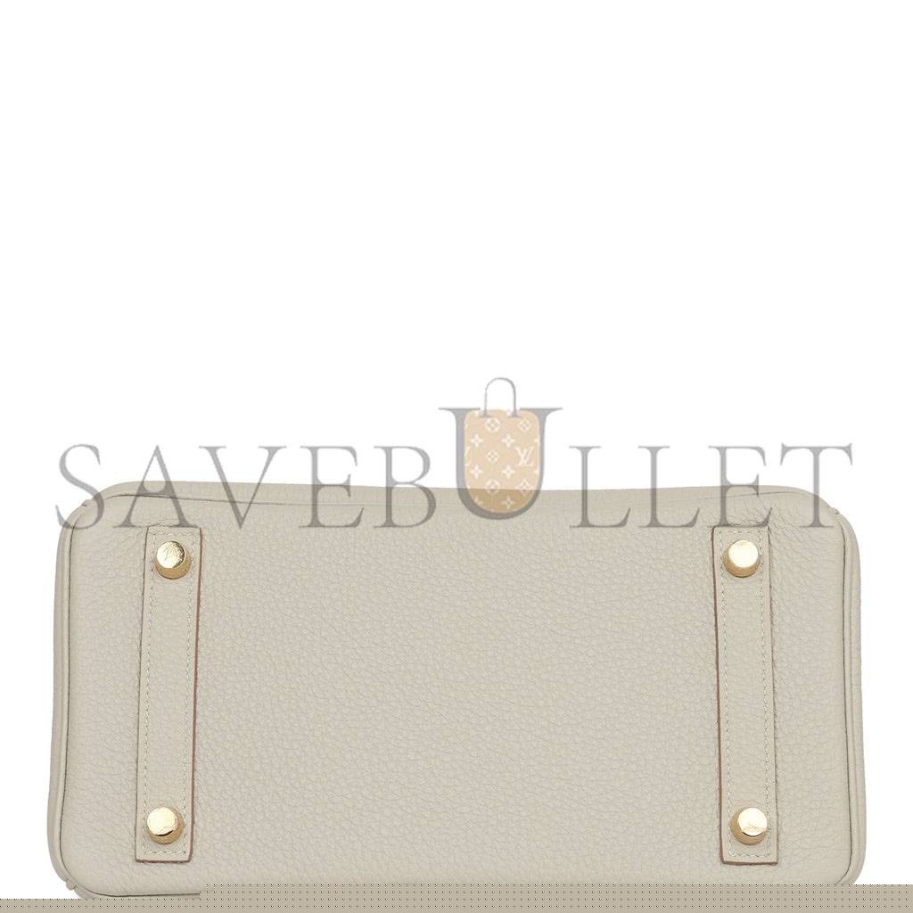 H**mes birkin 25 gris perle togo gold hardware handmade (25*19*12cm)