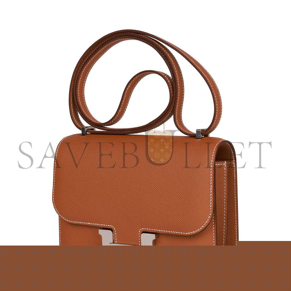 H**mes constance 18 gold epsom palladium hardware (18cm)
