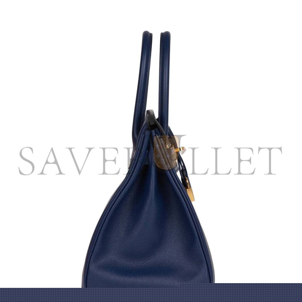 H**mes birkin 30 bleu saphir epsom gold hardware (30cm)
