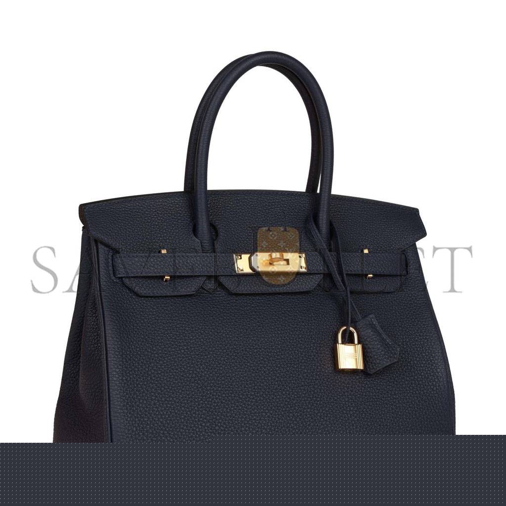 H**mes birkin 30 bleu nuit togo gold hardware (30cm)