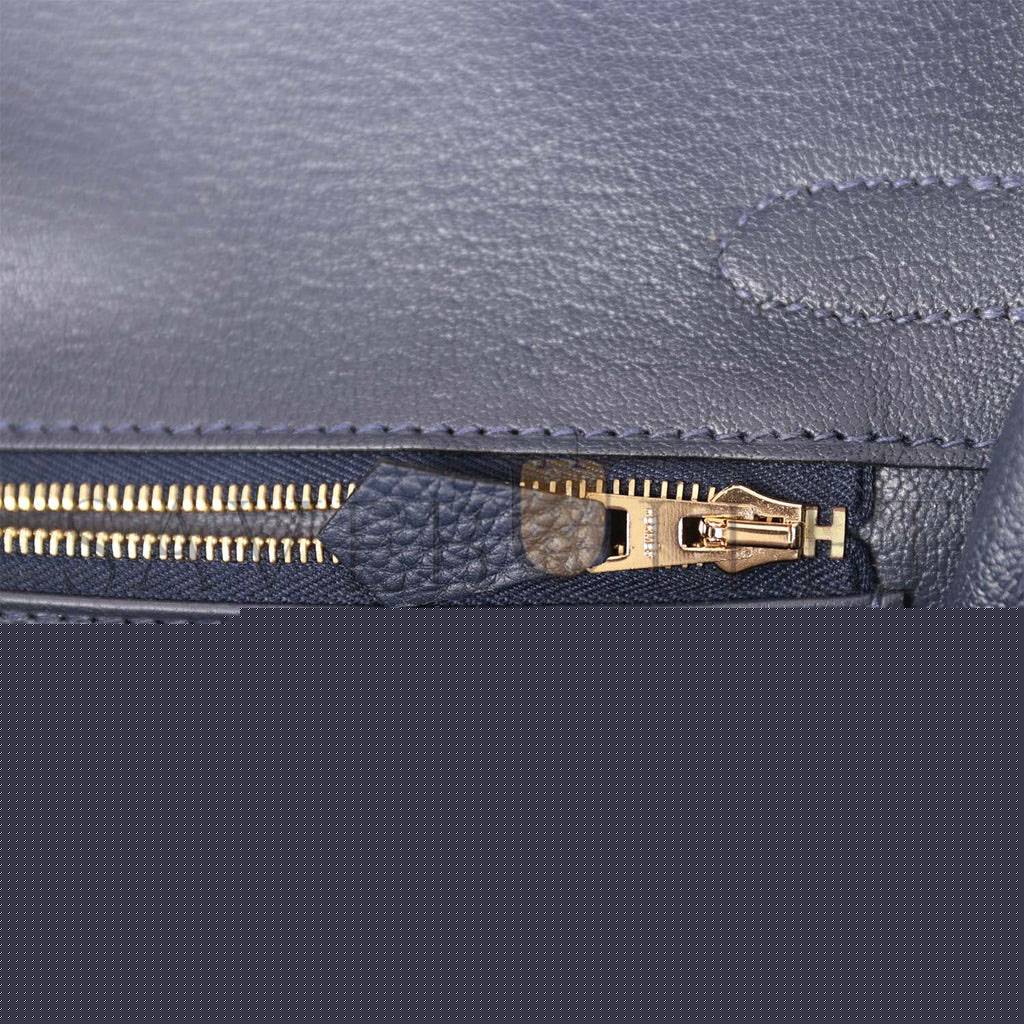 H**mes birkin 30 bleu nuit togo gold hardware (30cm)