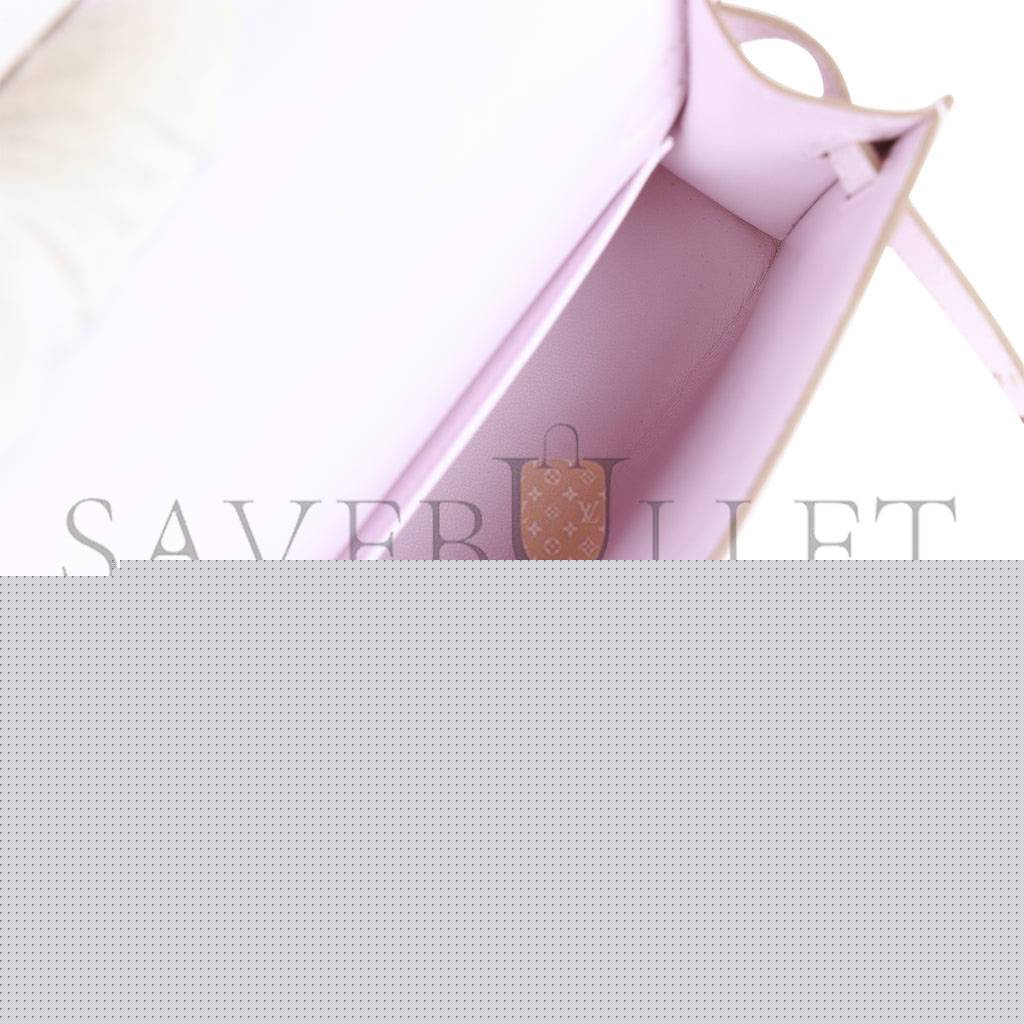 H**mes mini kelly sellier 20 mauve pale epsom palladium hardware (19*12*5.5cm)