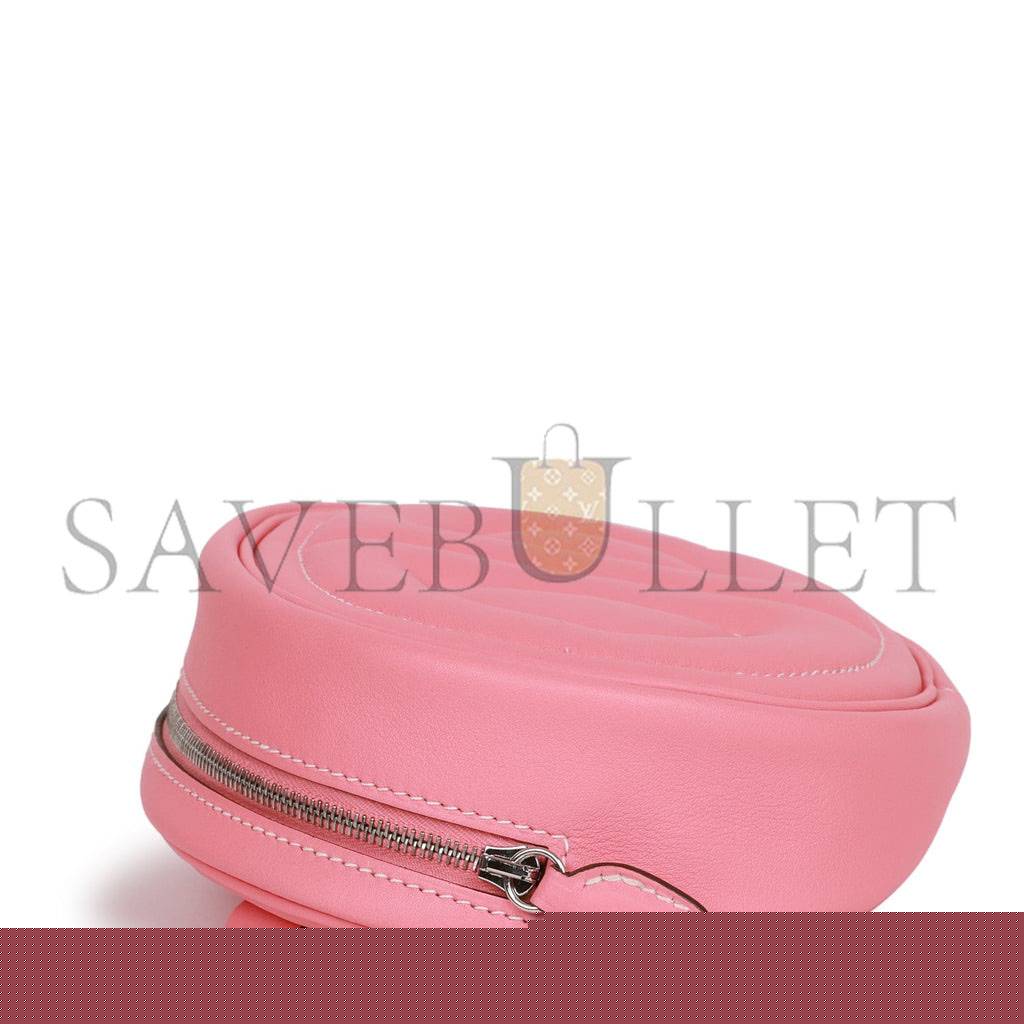 H**mes in-the-loop belt bag rose d