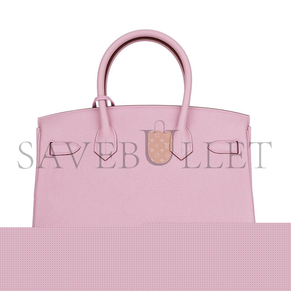 H**mes birkin 30 mauve sylvestre clemence palladium hardware (30cm)