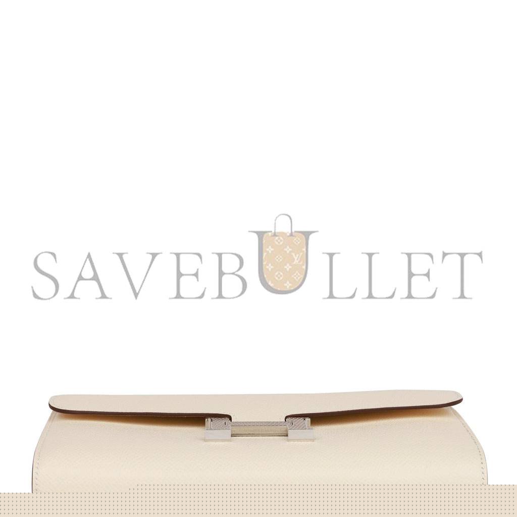 H**mes constance wallet to go nata epsom and lizard palladium hardware (22*11cm)