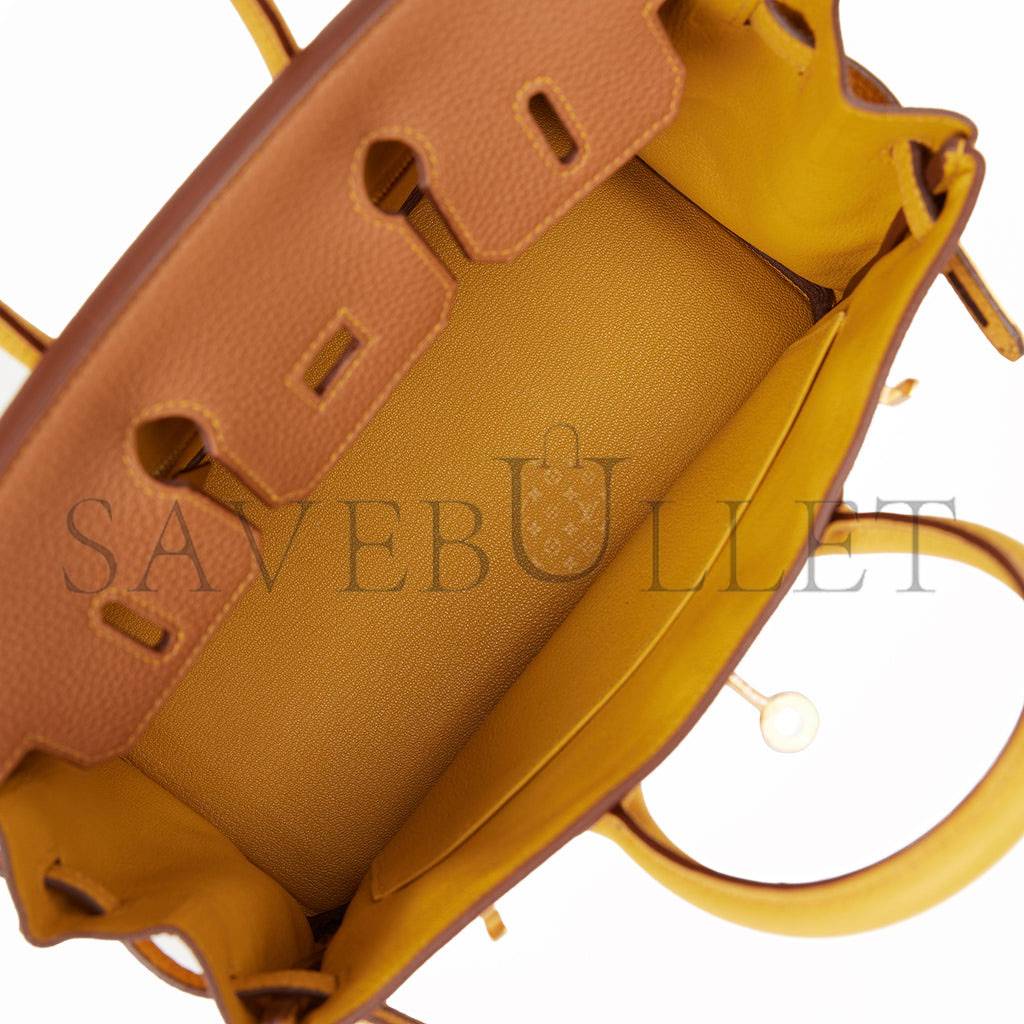 H**mes special order (hss) birkin 25 gold and jaune ambre togo brushed gold hardware handmade(25cm)