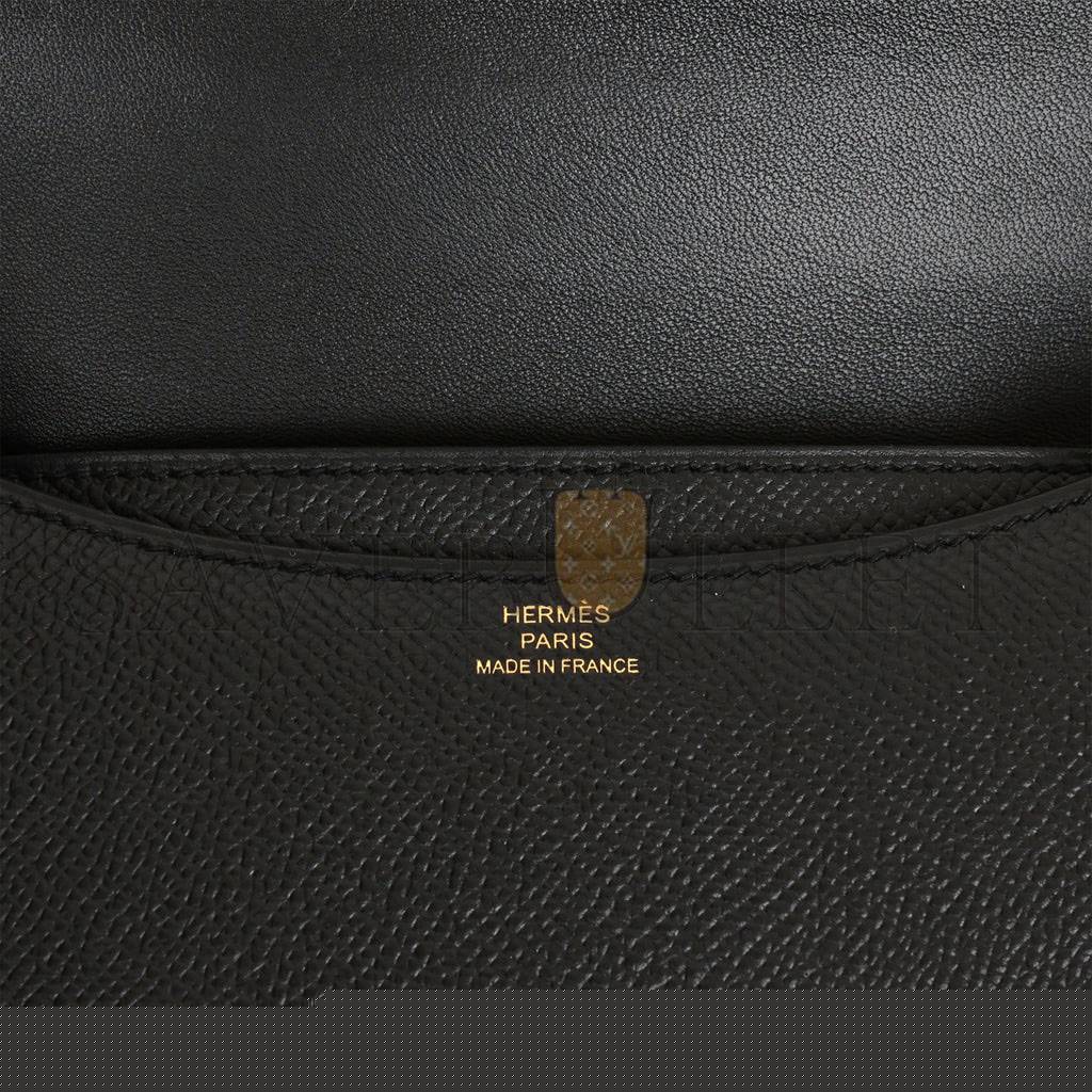 H**mes constance 18 black epsom gold hardware (18cm)