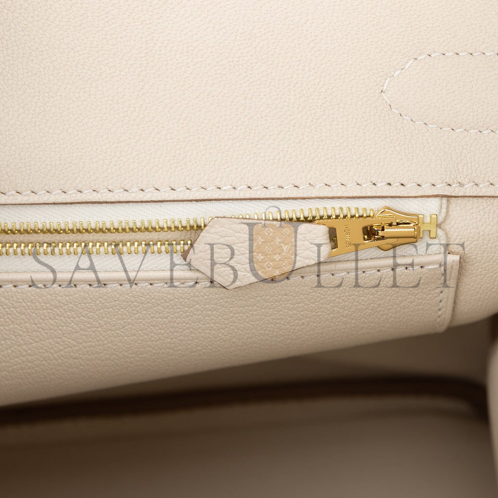 H**mes birkin 30 craie togo rose gold hardware (30cm)