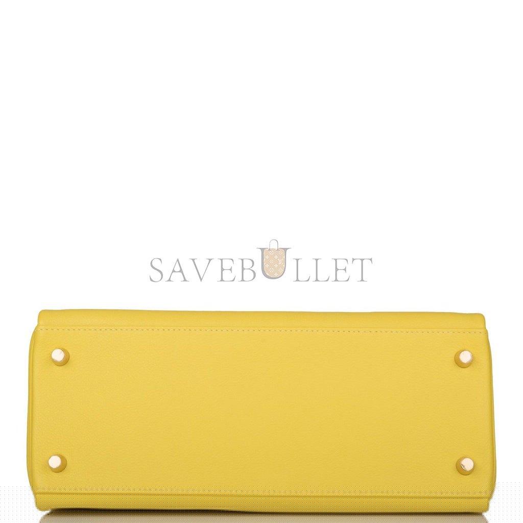 H**mes kelly retourne 28 lime evercolor gold hardware (28*22*10cm)