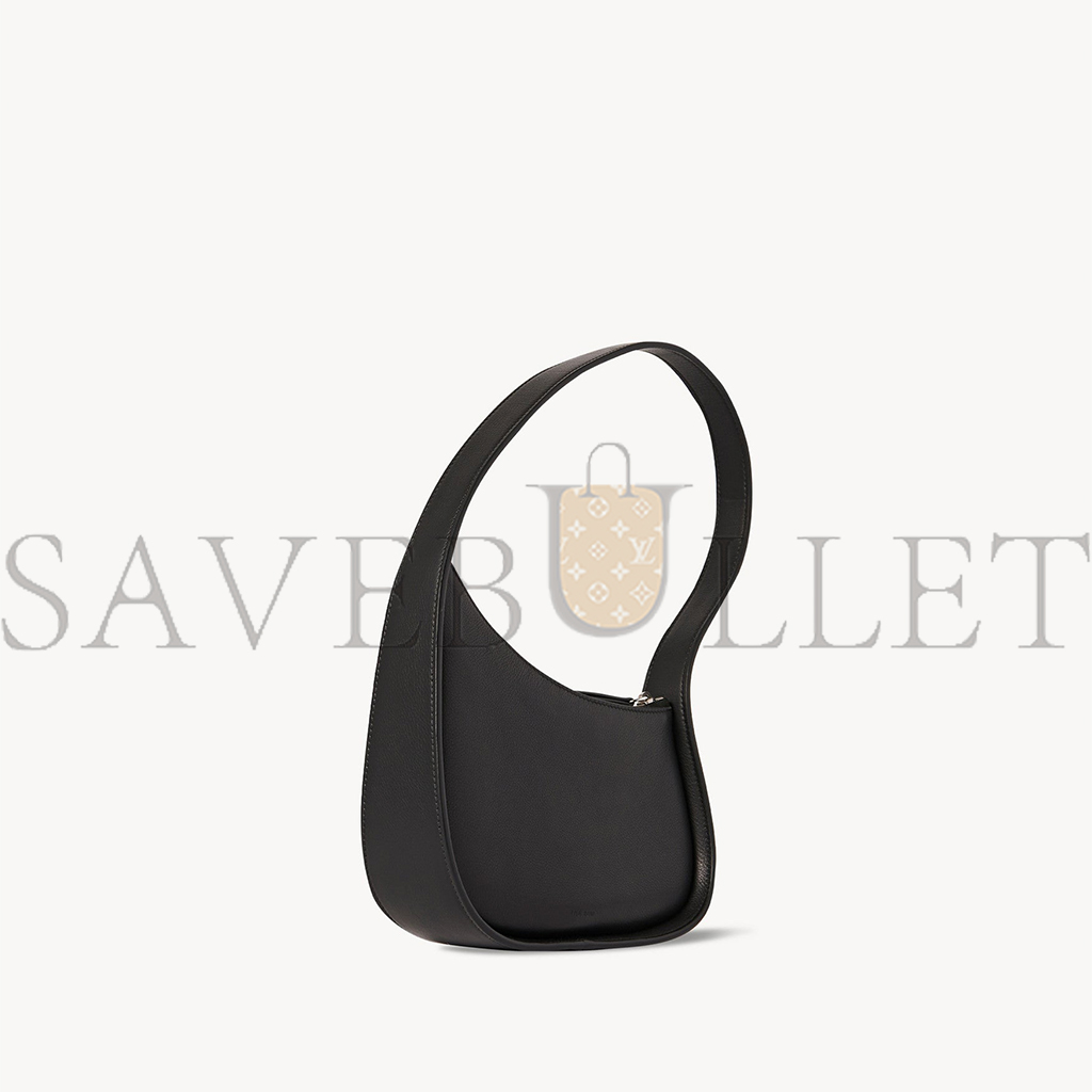 THE ROW HALF MOON BAG IN LEATHER BLACK W1249L52BLPL (34*20*6cm)