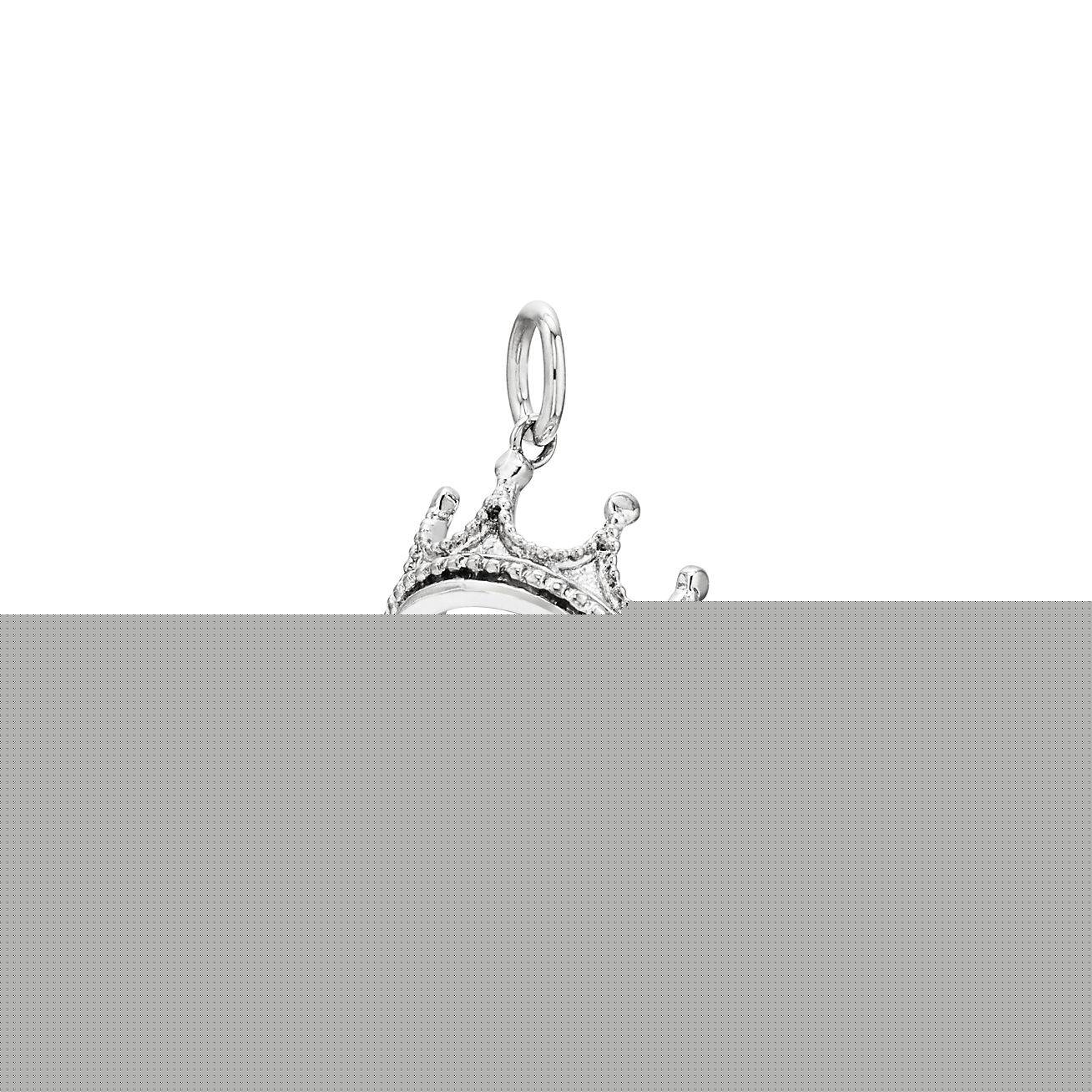 T*f*ny crown charm in silver