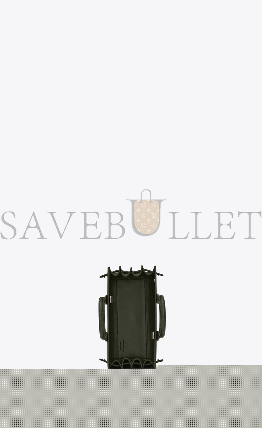 YSL SAC DE JOUR NANO IN EMBOSSED CROCODILE SHINY LEATHER 392035DND1N3045 (22*18*10.5cm)