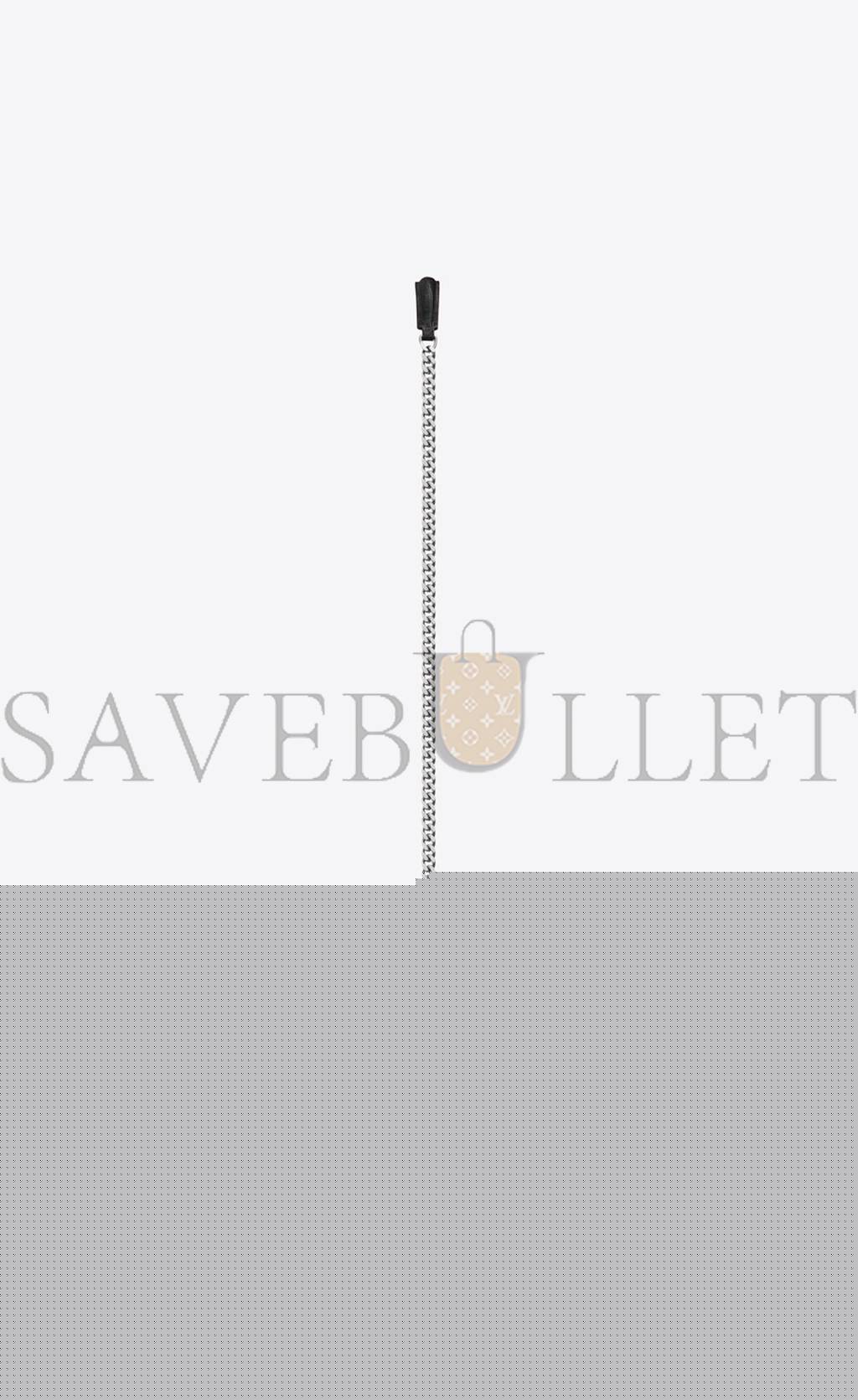 YSL SUNSET MEDIUM CHAIN GAB IN CROCODILE-EMBOSSED SHINY LEATHER 442906DND0N1000 (22*16*6.5cm)