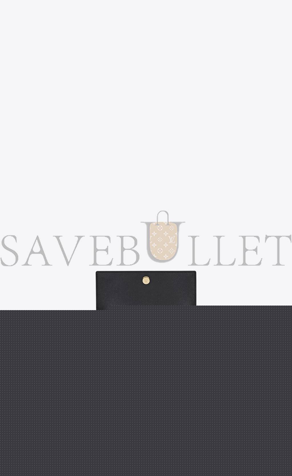 YSL SUNSET MEDIUM CHAIN BAG IN COATED BARK LEATHER 442906H3Z0W1000 (22*16*6.5cm)