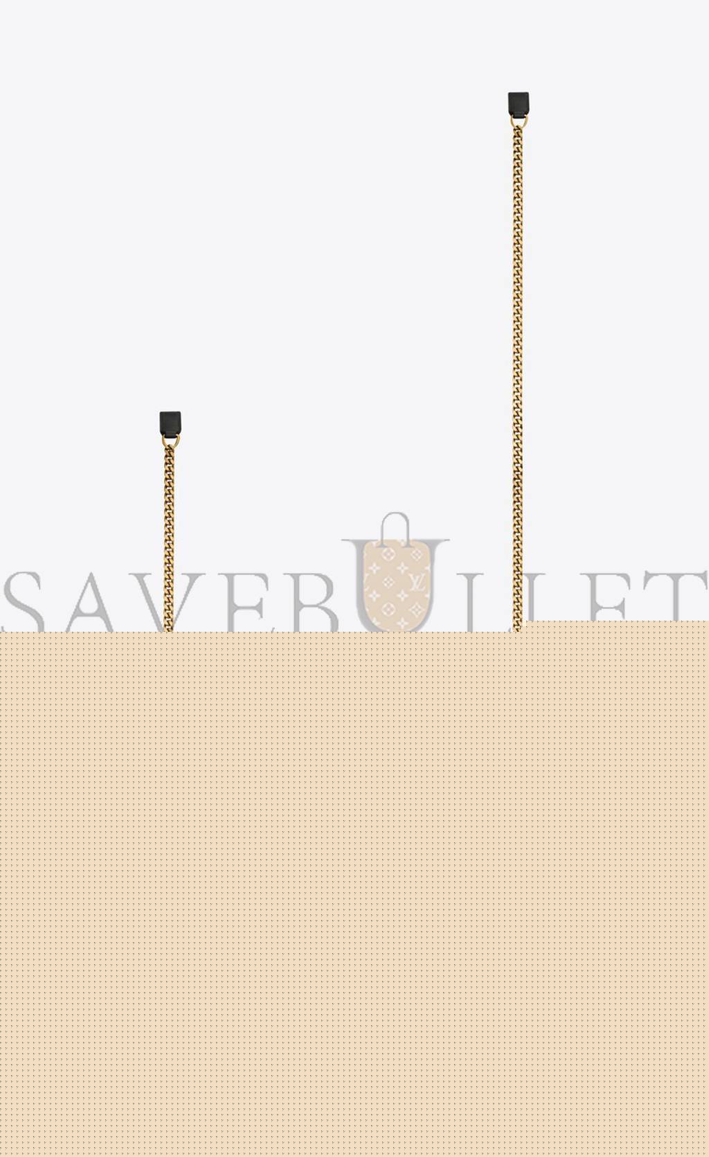 YSL LOULOU SMALL IN QUILTED "Y" COTTON 494699FABQ91000 (23*17*9cm)