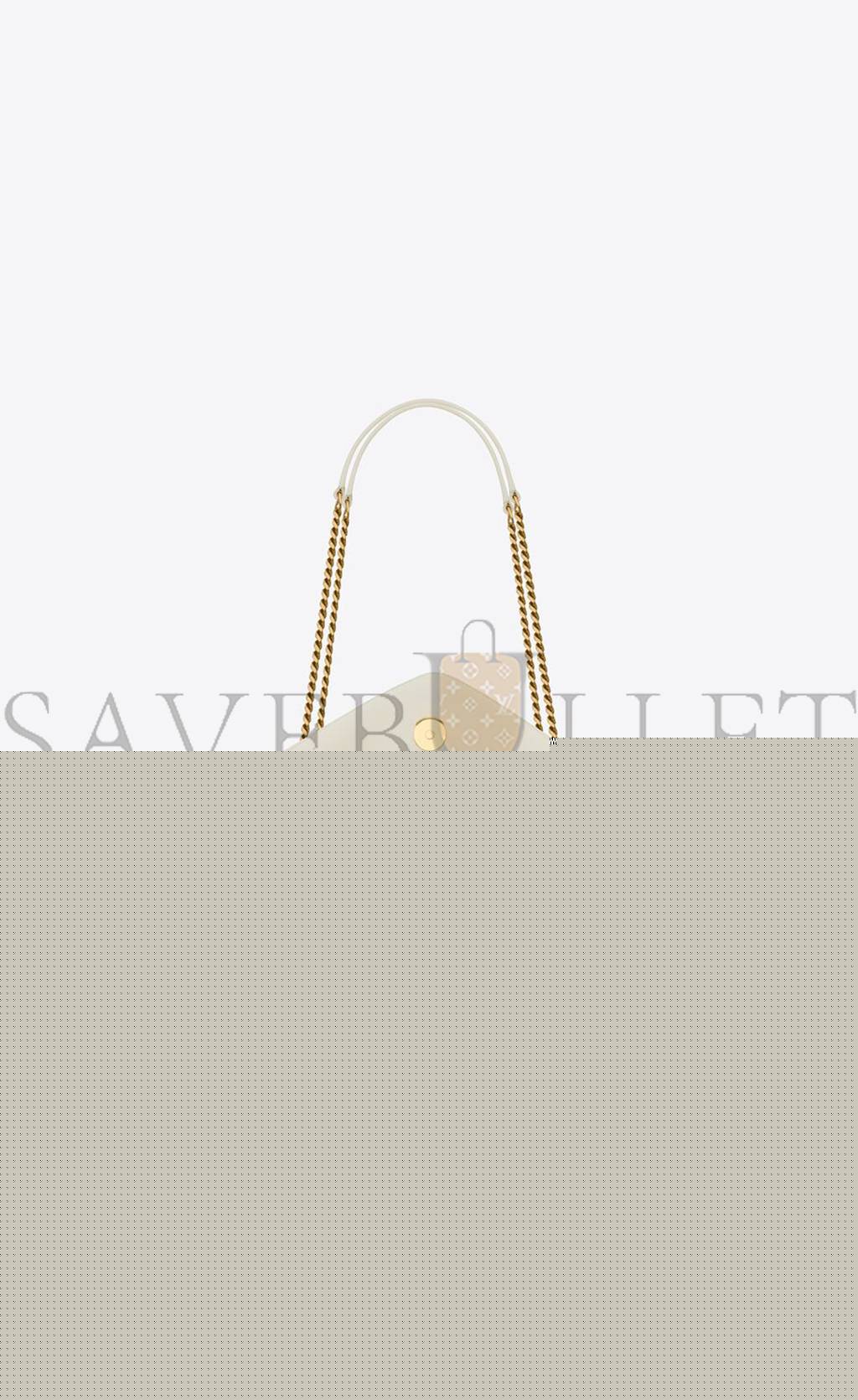 YSL LOULOU SMALL IN QUILTED "Y" COTTON 494699FABQ99133 (23*17*9cm)