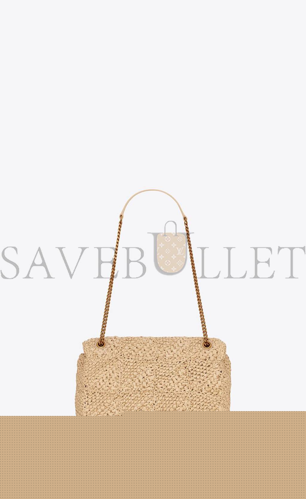 YSL JAMIE MEDIUM CHAIN BAG IN RAFFIA 515821GAAAT2087 (25*15*7.5cm)