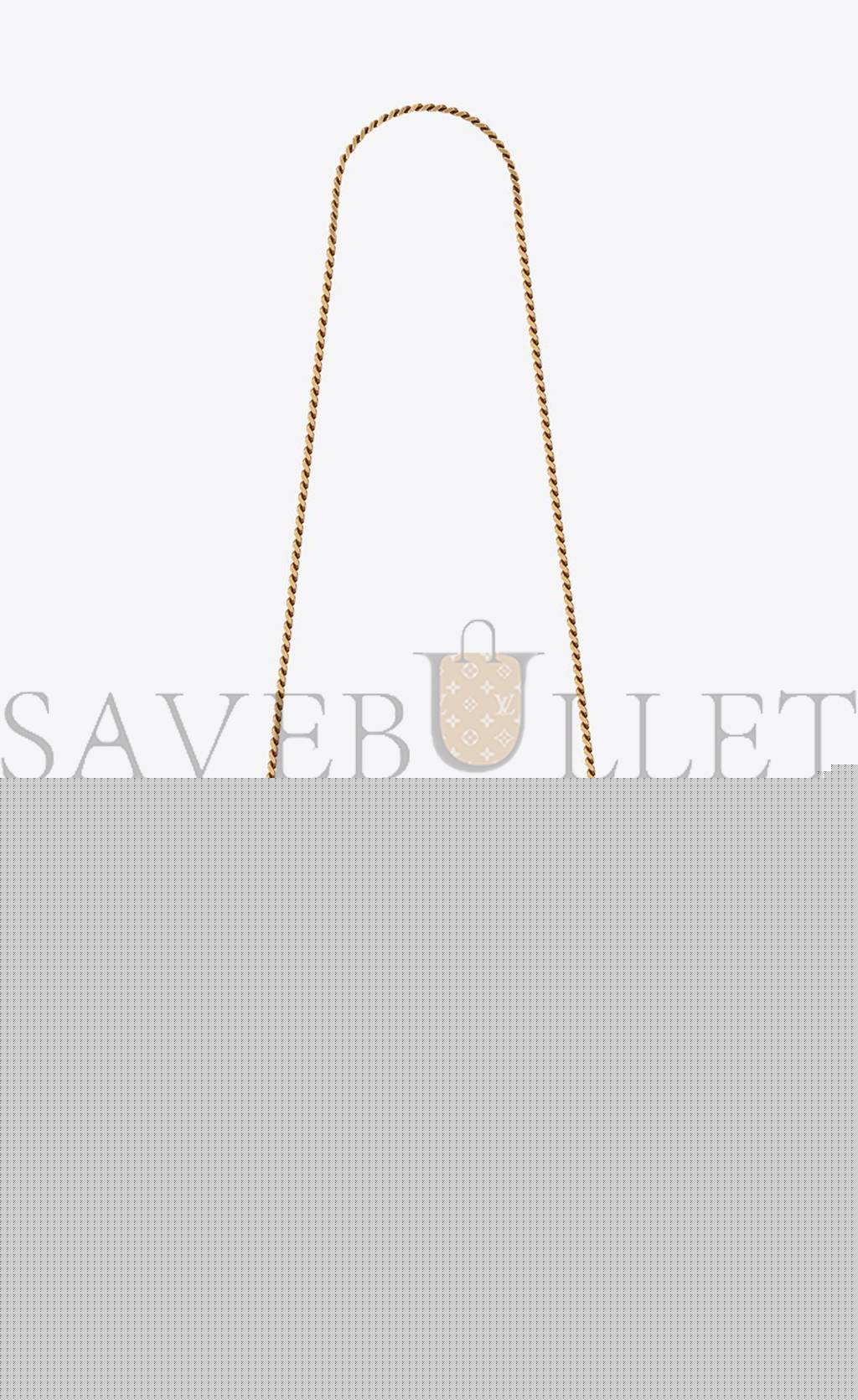 YSL KATE MEDIUM REVERSIBLE CHAIN BAG IN SUEDE AND SMOOTH LEATHER 5538040UD7W1000 (28.5*20*6cm)