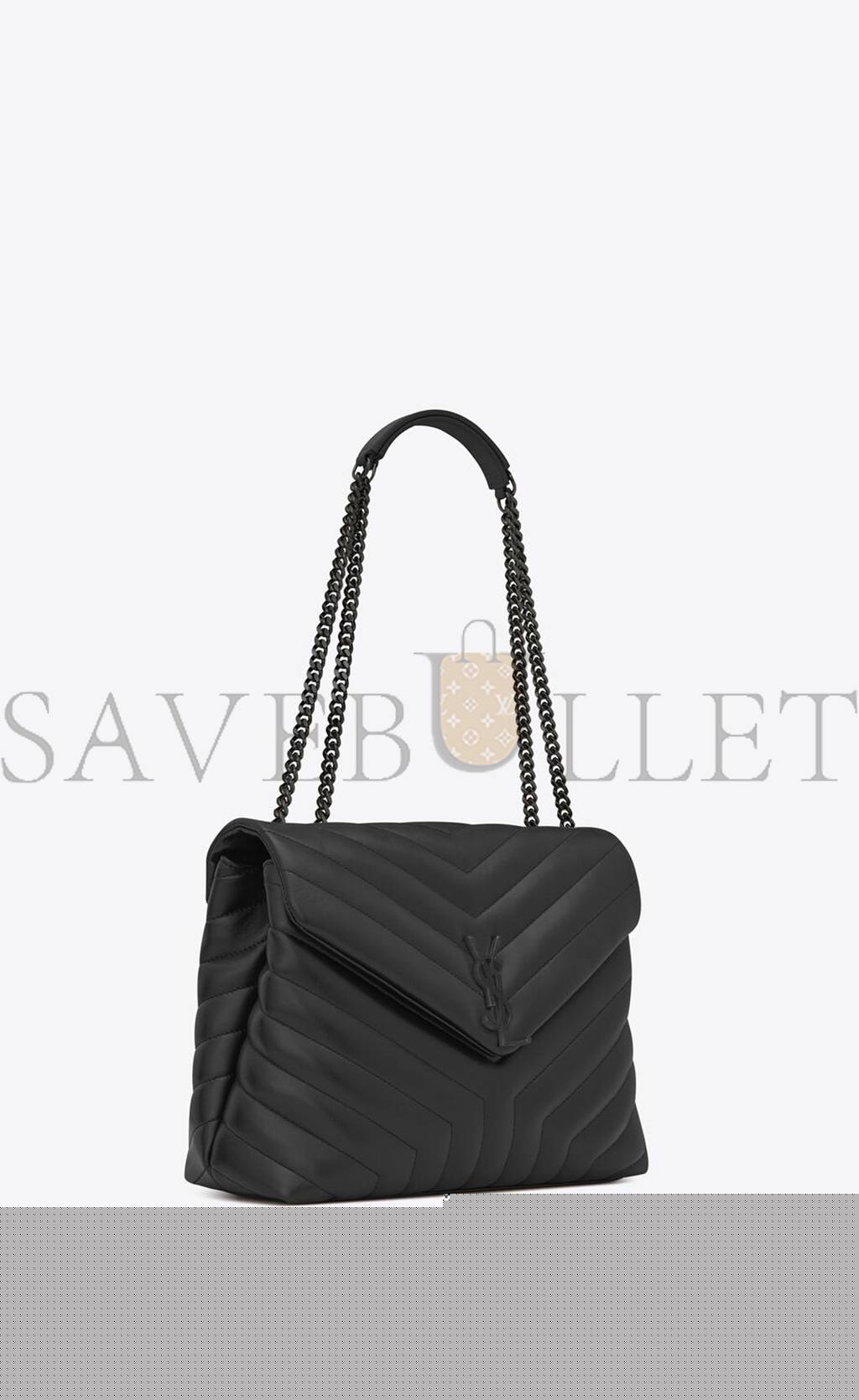 YSL LOULOU MEDIUM CHAIN BAG IN QUILTED LEATHER 574946DV7281000 (32*22*12cm)