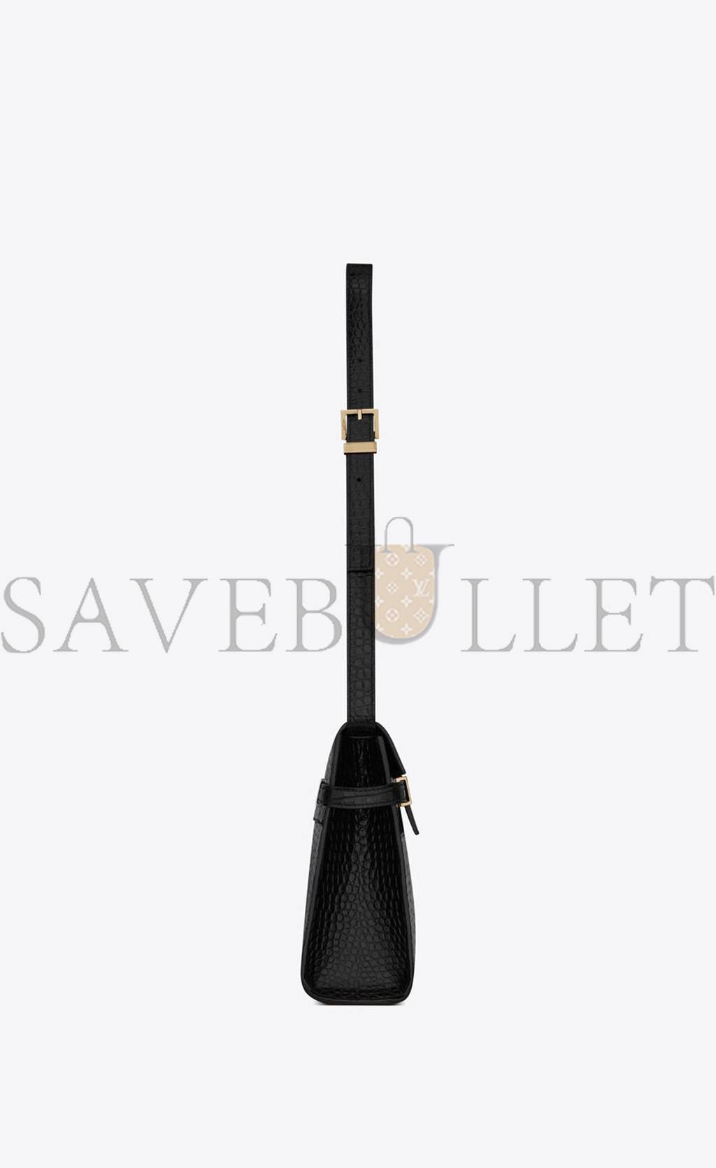 YSL MANHATTAN SHOULDER BAG IN CROCODILE-EMBOSSED SHINY LEATHER 579271DND0J1000 (29*20*7.5cm)