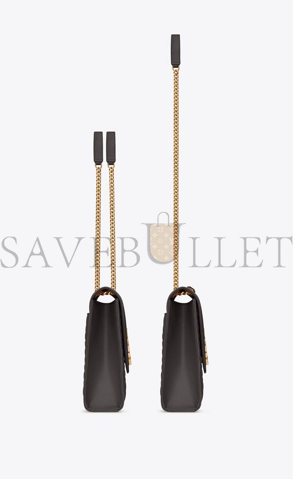 YSL ENVELOPPE LARGE BAG IN MIX MATELASSÉ GRAIN DE POUDRE EMBOSSED LEATHER 600166BOW971112 (31*22*7.5cm)