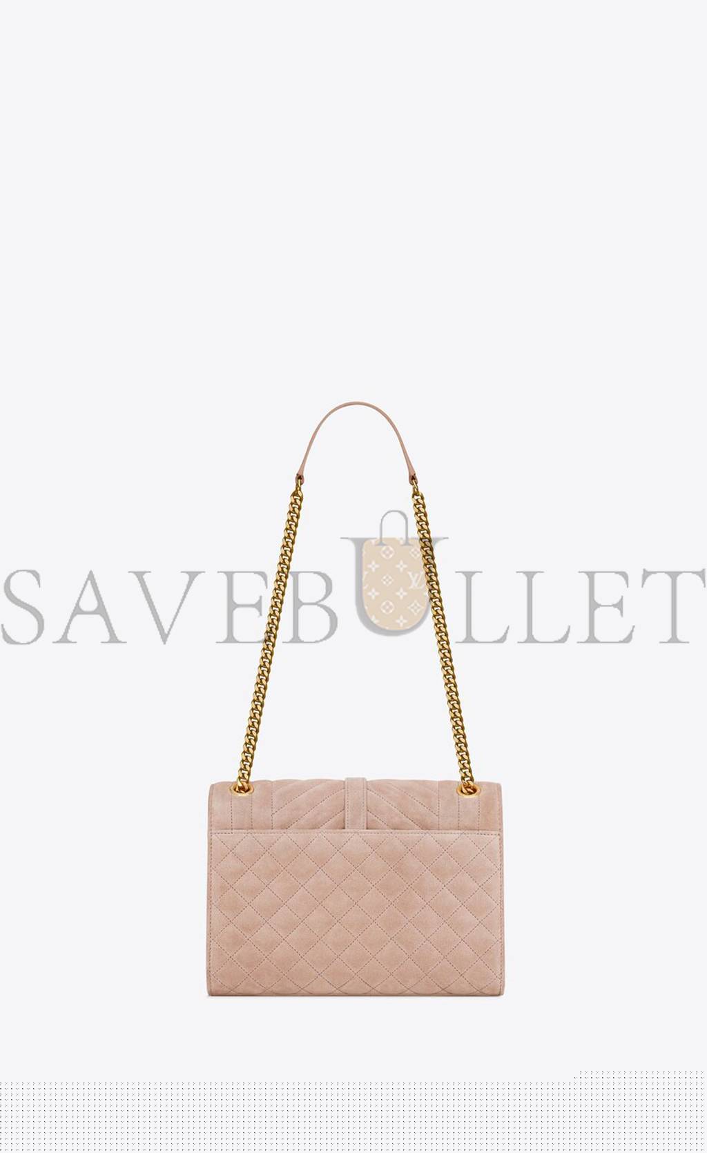 YSL ENVELOPE MEDIUM CHAIN BAG IN MIX MATELASSÉ SUEDE 6001851S7F12738 (24*17.5*6cm)