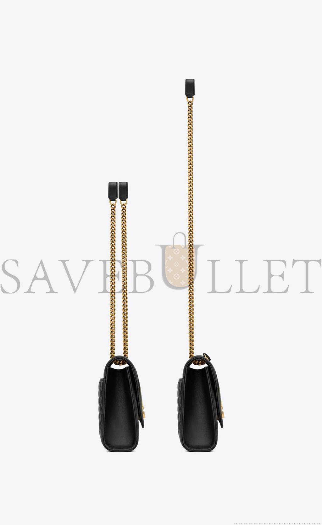 YSL ENVELOPE MEDIUM IN MIX MATELASSÉ LEATHER 600185AABZO1025 (24*17.5*6cm)