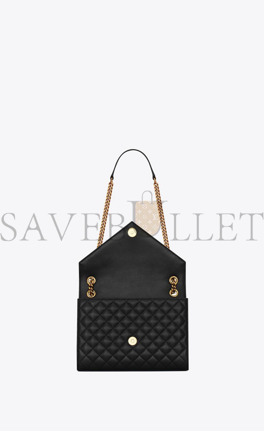 YSL ENVELOPE MEDIUM IN MIX MATELASSÉ LEATHER 600185AABZO1025 (24*17.5*6cm)