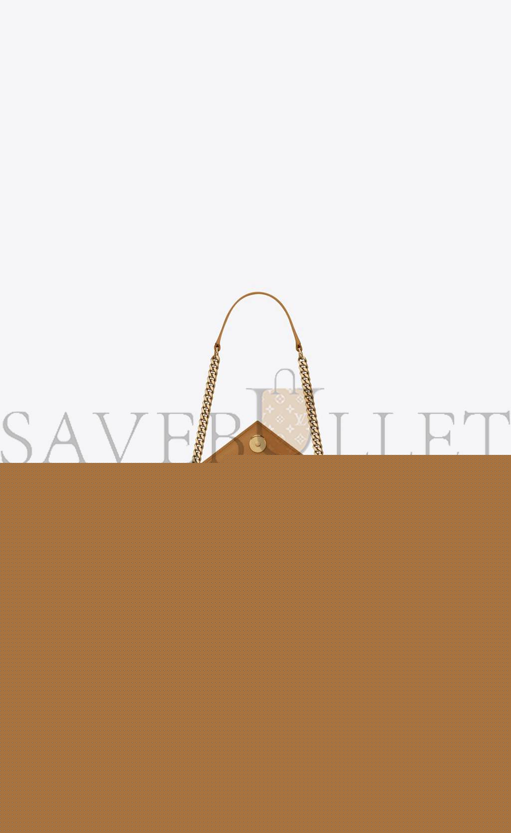 YSL ENVELOPE MEDIUM CHAIN BAG IN MIX MATELASSÉ GRAIN DE POUDRE EMBOSSED LEATHER 600185BOW912516 (24*17.5*6cm)