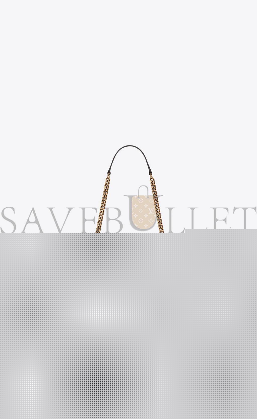 YSL ENVELOPE MEDIUM CHAIN BAG IN MIX MATELASSÉ GRAIN DE POUDRE EMBOSSED LEATHER 600185BOW971112 (24*17.5*6cm)