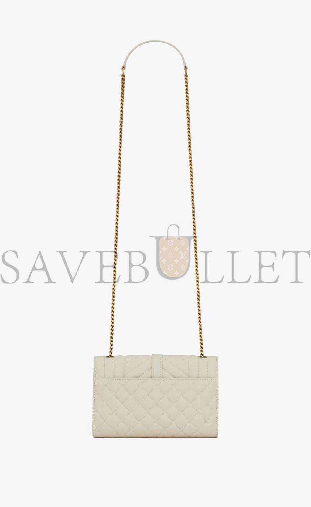 YSL SMALL ENVELOPE IN MIX MATELASSÉ LEATHER 600195AABZO9290 (21*13*6cm)