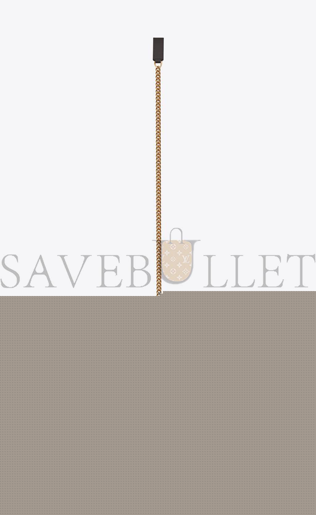 YSL ENVELOPE SMALL BAG IN MIX MATELASSÉ GRAIN DE POUDRE EMBOSSED LEATHER 600195BOW971112 (21*13*6cm)
