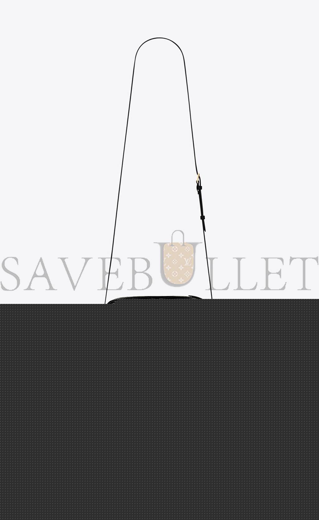 YSL LOU CAMERA BAG IN CROCODILE-EMBOSSED SHINY LEATHER 612542DND0W1000 (23*16*6cm)