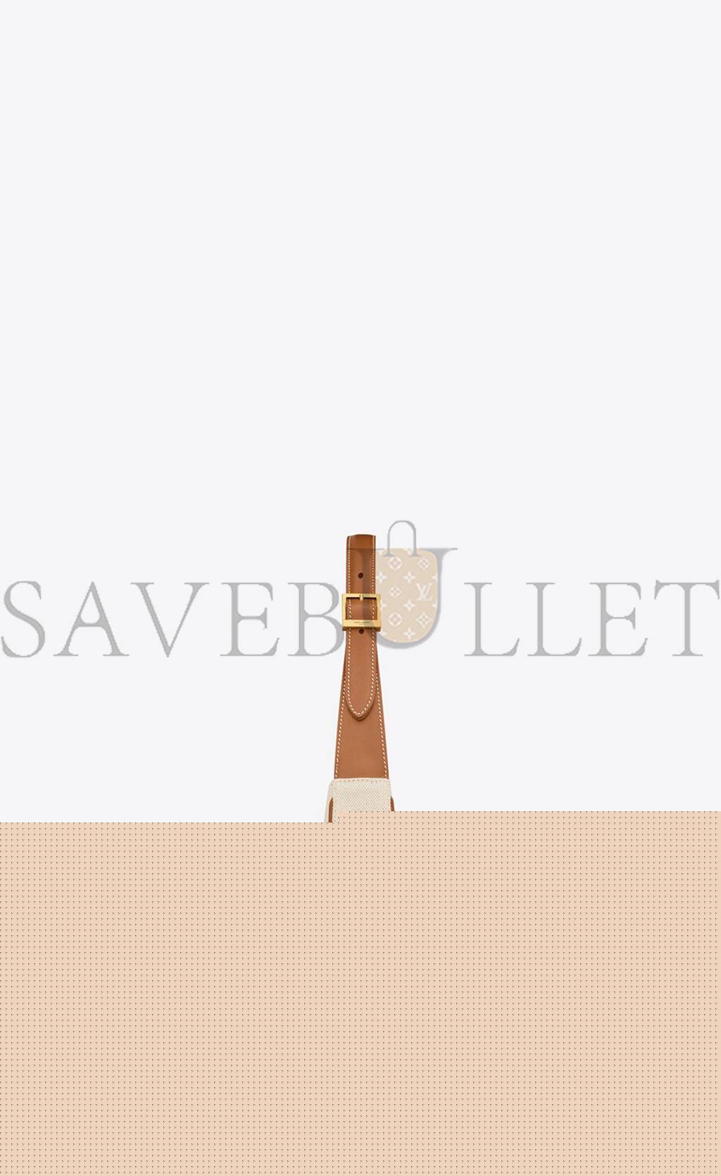 YSL LE 5 A 7 IN CANVAS AND LEATHER 657228FAAVH9093 (23*16*6.5cm)
