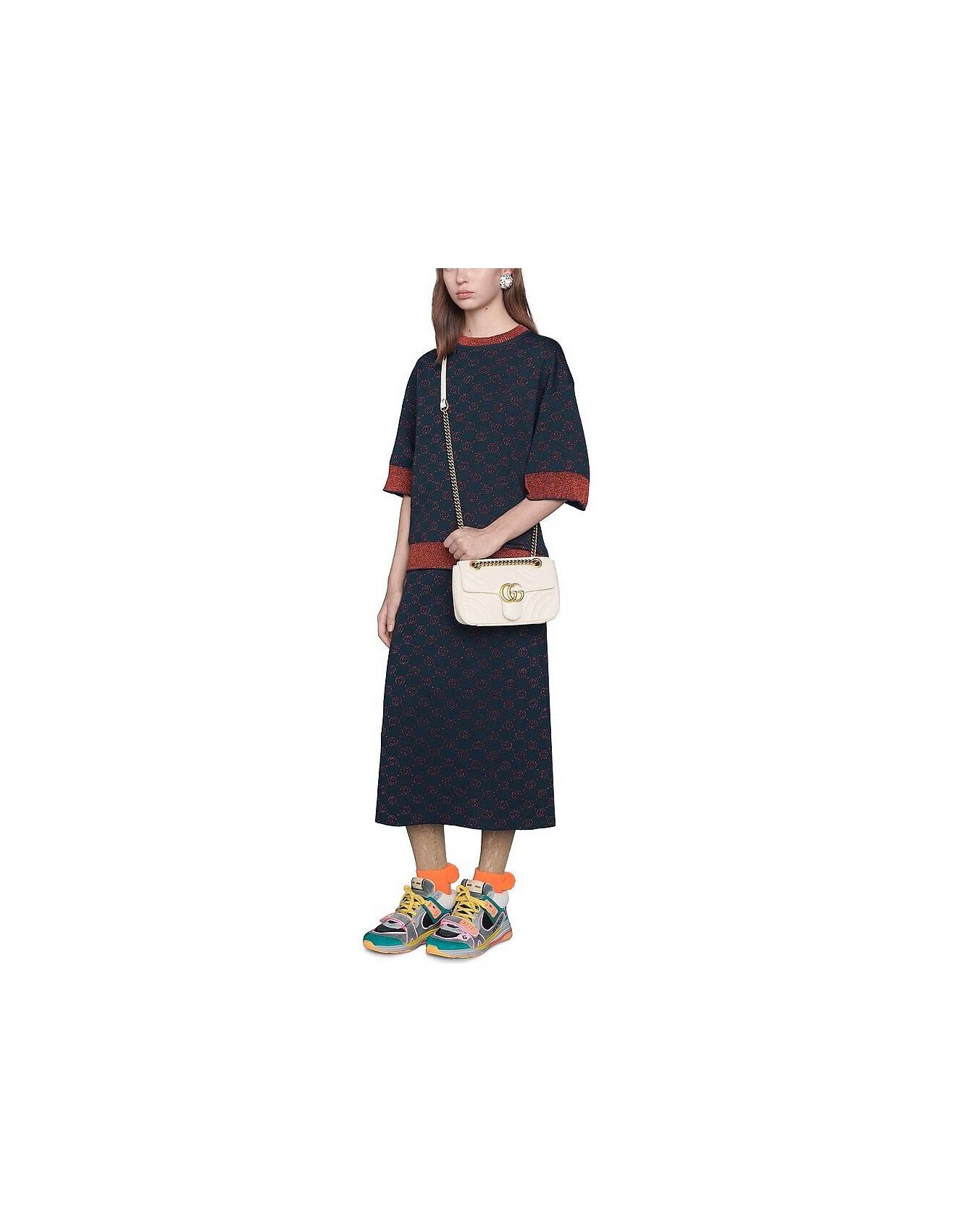G*u*i gg marmont matelassÉ mini bag 446744 (23*14*6cm)