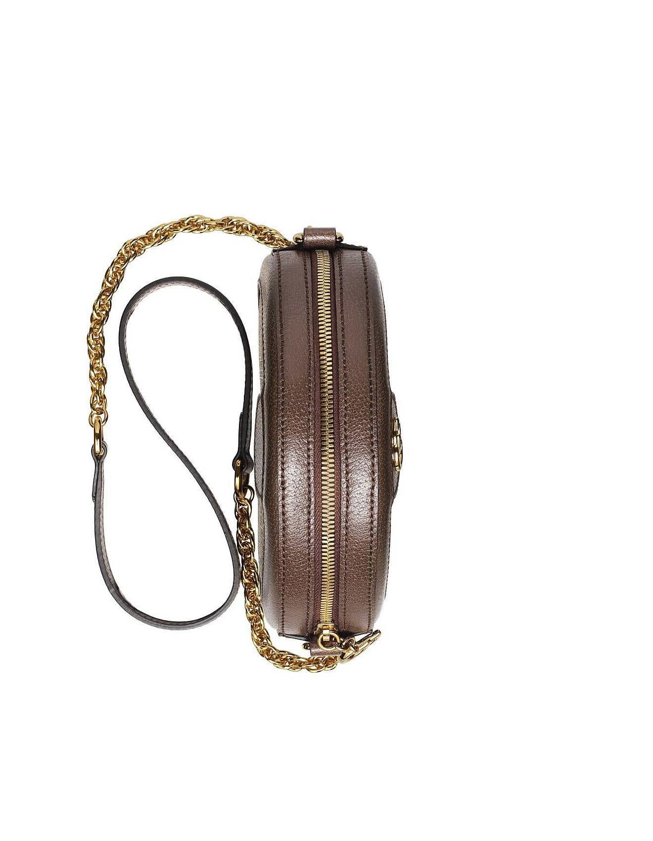 G*u*i ophidia mini gg round shoulder bag 550618 (18*18*4.5cm)