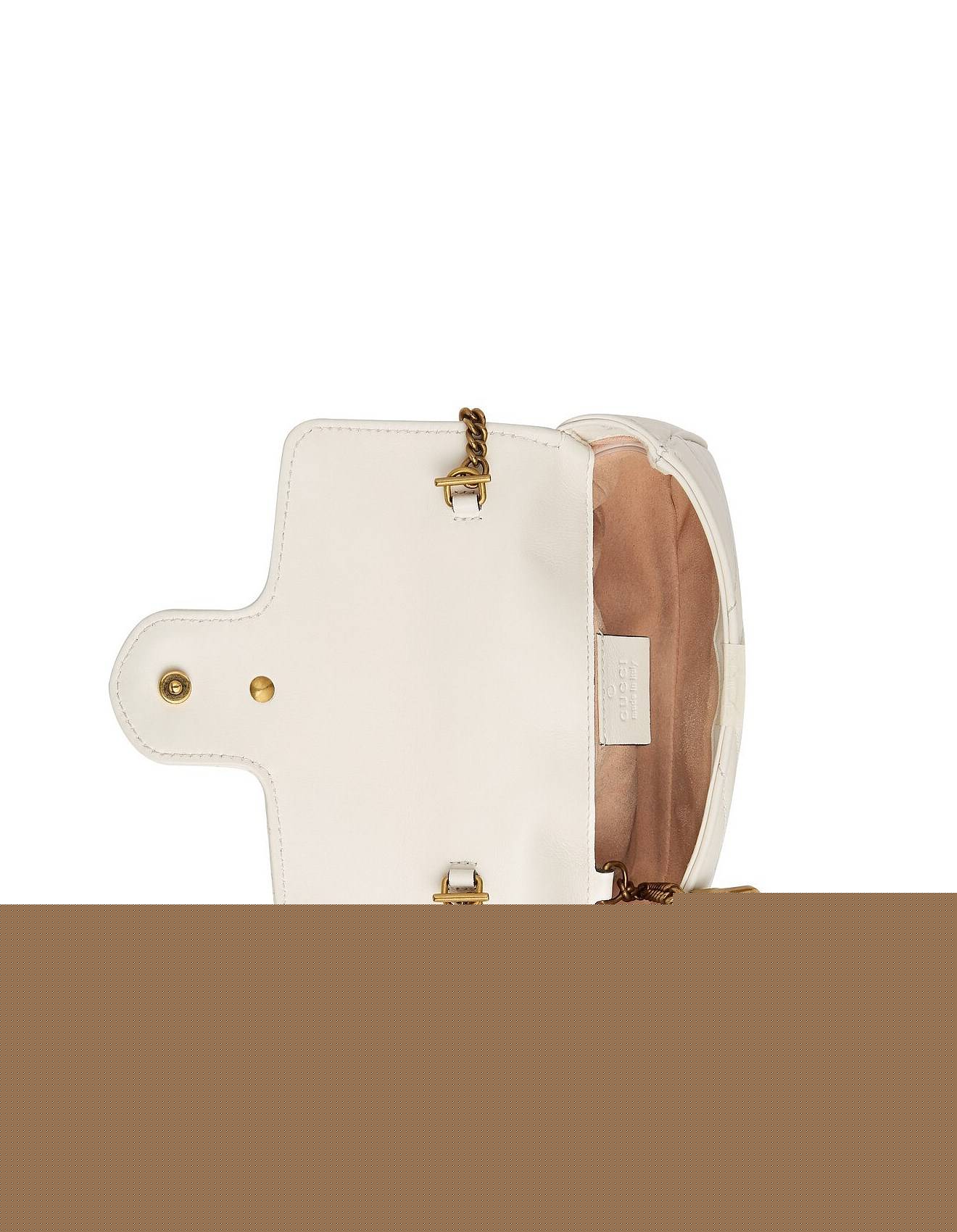 G*u*i gg marmont matelassÉ leather super mini bag 476433 (16.5*10*4.5cm)