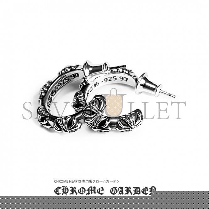 Ch**me He**ts cross hoop earring