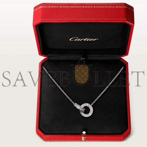 ca*t*er  love necklace, Di*m*nd-paved b7216300