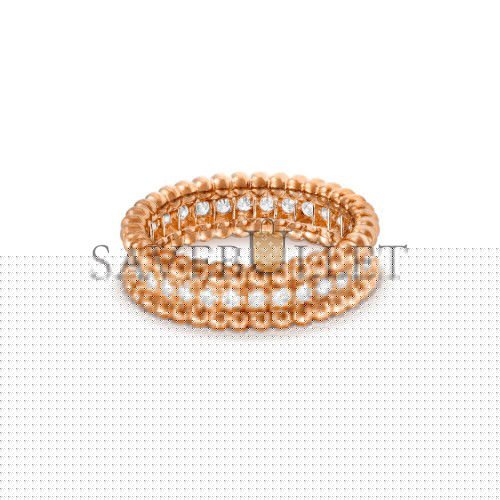 v*n cl*f arpels perlÉe Di*m*nds ring, 1 row - rose gold, Di*m*nd  vcarp4e300